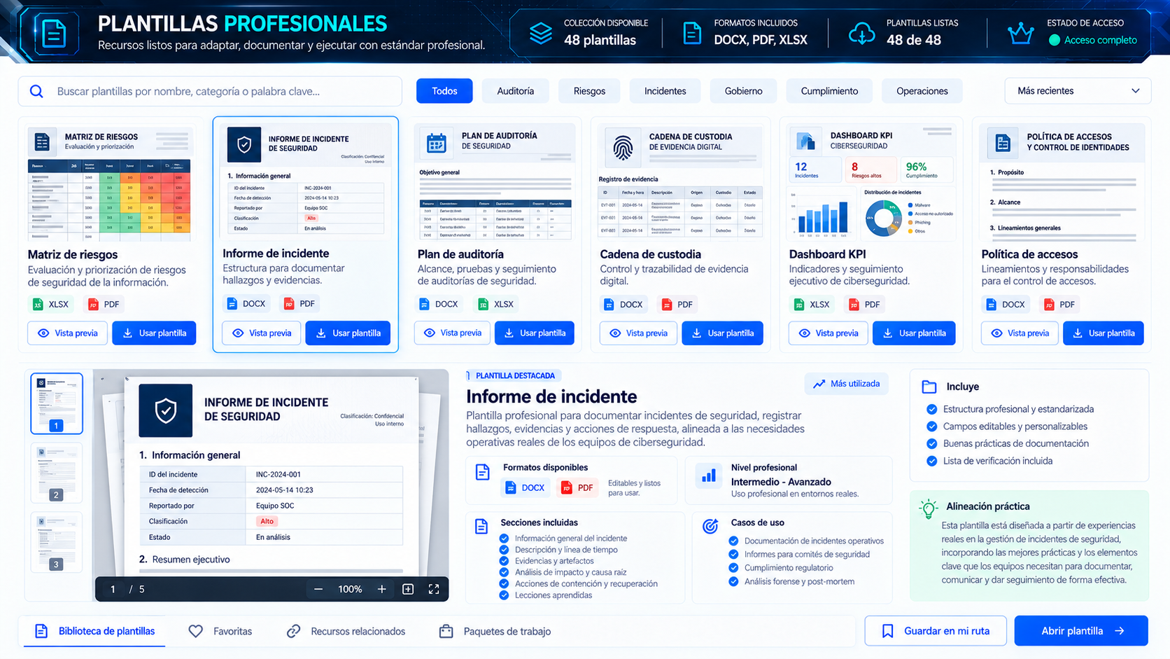 Documentación profesional ALGIZ